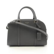 Pre-owned Leather handbags Yves Saint Laurent Vintage , Gray , Dames