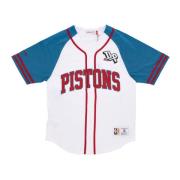 NBA Oefendag Jersey Detroit Pistons Mitchell & Ness , Multicolor , Her...