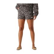 Luipaard Jacquard Short voor dames Colourful Rebel , Black , Dames