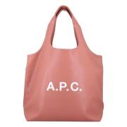 Donkerroze Handtas Ninon Tote Tas A.p.c. , Pink , Unisex