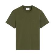 Geëtste T-shirt in Khaki Ami Paris , Green , Heren