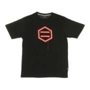 Hexagon Zwart & Rood Heren T-shirt Dolly Noire , Black , Heren