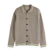 Gehaakte Vest met Lange Mouwen Scotch & Soda , Gray , Heren