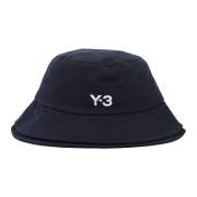 Dubbele emmerhoed voor stijlvolle looks Y-3 , Black , Unisex