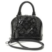 Pre-owned Leather handbags Louis Vuitton Vintage , Black , Dames