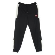 Zwarte Track Pants Elastische Taille Manchet Fila , Black , Heren