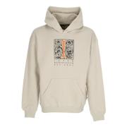 Hoodie met voorvak Iuter , Beige , Heren