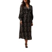 Luipaardprint Wrap Jurk Co'Couture , Brown , Dames