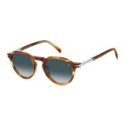 Bruin Hoorn/Blauw Getinte Zonnebril Eyewear by David Beckham , Brown ,...