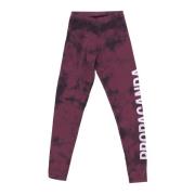 Tie Dye Leggings Bruin Wijn Propaganda , Brown , Dames