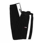 Pantalone Tuta Kevin Velvet Track broek Fila , Black , Heren