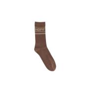 Bruine Logosokken Hoff , Brown , Unisex