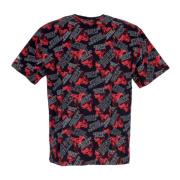 NBA Team Oversized Tee Zwart/Rood New Era , Multicolor , Heren