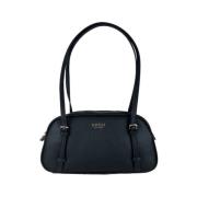 Elegante zwarte handtas met metalen details Guess , Black , Dames