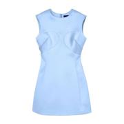 Blauwe mouwloze satijnen jurk Marc Jacobs , Blue , Dames