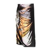 Gerimpelde MultiColour Rok met Zijstrik Diesel , Multicolor , Dames