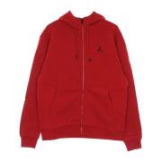 Rode Fleece Full-zip Hoodie met Logo Jordan , Red , Heren