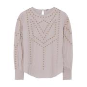 Lange Mouw Blouse Iben Gustav , Pink , Dames