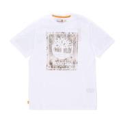 Stack Tee - Wit Streetwear Timberland , White , Heren