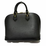 Pre-owned Leather handbags Louis Vuitton Vintage , Black , Dames