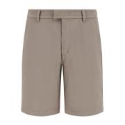 B Tech Stretch Nylon Bermuda Shorts Boggi Milano , Beige , Heren