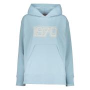 Katoenen hoodie met verstelbare capuchon Kenzo , Blue , Dames