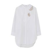 Briana Shirt Lange Mouw Stijlvolle Blouse Gustav , White , Dames