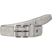 Moderne Witte Leren Riem Floris van Bommel , Gray , Heren