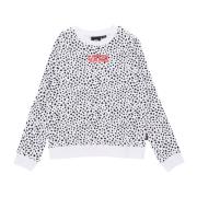 Dalmation Crewneck Sweatshirt Vans , White , Dames