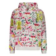 Gedrukte katoenen hoodie met verstelbare capuchon Kenzo , Multicolor ,...