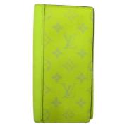 Pre-owned Canvas wallets Louis Vuitton Vintage , Yellow , Heren