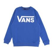 Jongens Klassieke Crewneck Sweatshirt Blauw/Wit Vans , Blue , Heren