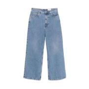 Lichtblauwe Klassieke Vijf Zakken Jeans Axel Arigato , Blue , Dames