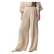 Stijlvolle Wijde Broek Kocca , Beige , Dames