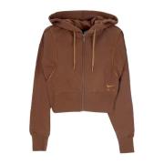 Air Fleece Full-Zip Hoodie voor dames Nike , Brown , Dames