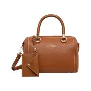 Bruine Shopper Tas met Gouden Details Liu Jo , Brown , Dames