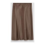 Satin Rok Joseph , Brown , Dames