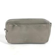 Pre-owned Leather dior-bags Dior Vintage , Gray , Dames