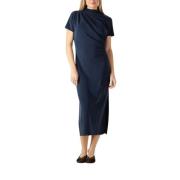 Elegante Navy Midi Jurk My Essential Wardrobe , Blue , Dames