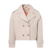 Korte Trenchcoat Gracy Beaumont , Beige , Dames