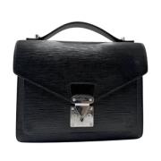 Pre-owned Leather louis-vuitton-bags Louis Vuitton Vintage , Black , D...