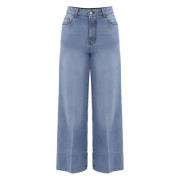 Stijlvolle Wide Jeans voor Vrouwen Kocca , Blue , Dames