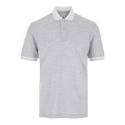 Grijze Polo Shirt met Korte Mouwen Eleventy , Gray , Heren