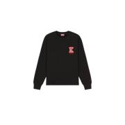 Zwarte Sweater met Iconisch Logo Kenzo , Black , Heren