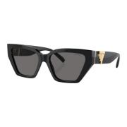 Zwart/Donkergrijze Zonnebril Tiffany , Black , Dames