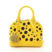 Pre-owned Leather handbags Louis Vuitton Vintage , Yellow , Dames