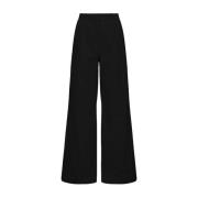 Nylon Wide Leg Pants K-Way , Black , Dames