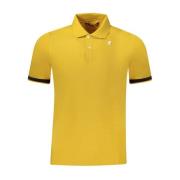 Gele Klassieke Katoenen Poloshirt K-Way , Yellow , Heren