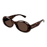 Gg1587S 002 Sunglasses Gucci , Brown , Dames