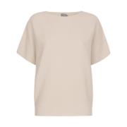 Top met korte mouwen No man's land , Beige , Dames